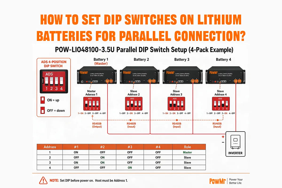DIP Switches on Lithium Batteries