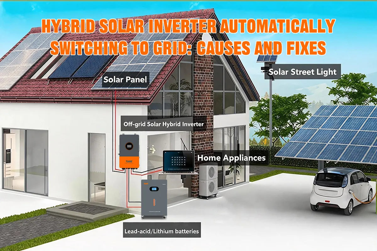 Hybrid Solar Inverter Automatically Switching to Grid: Causes and Fixes