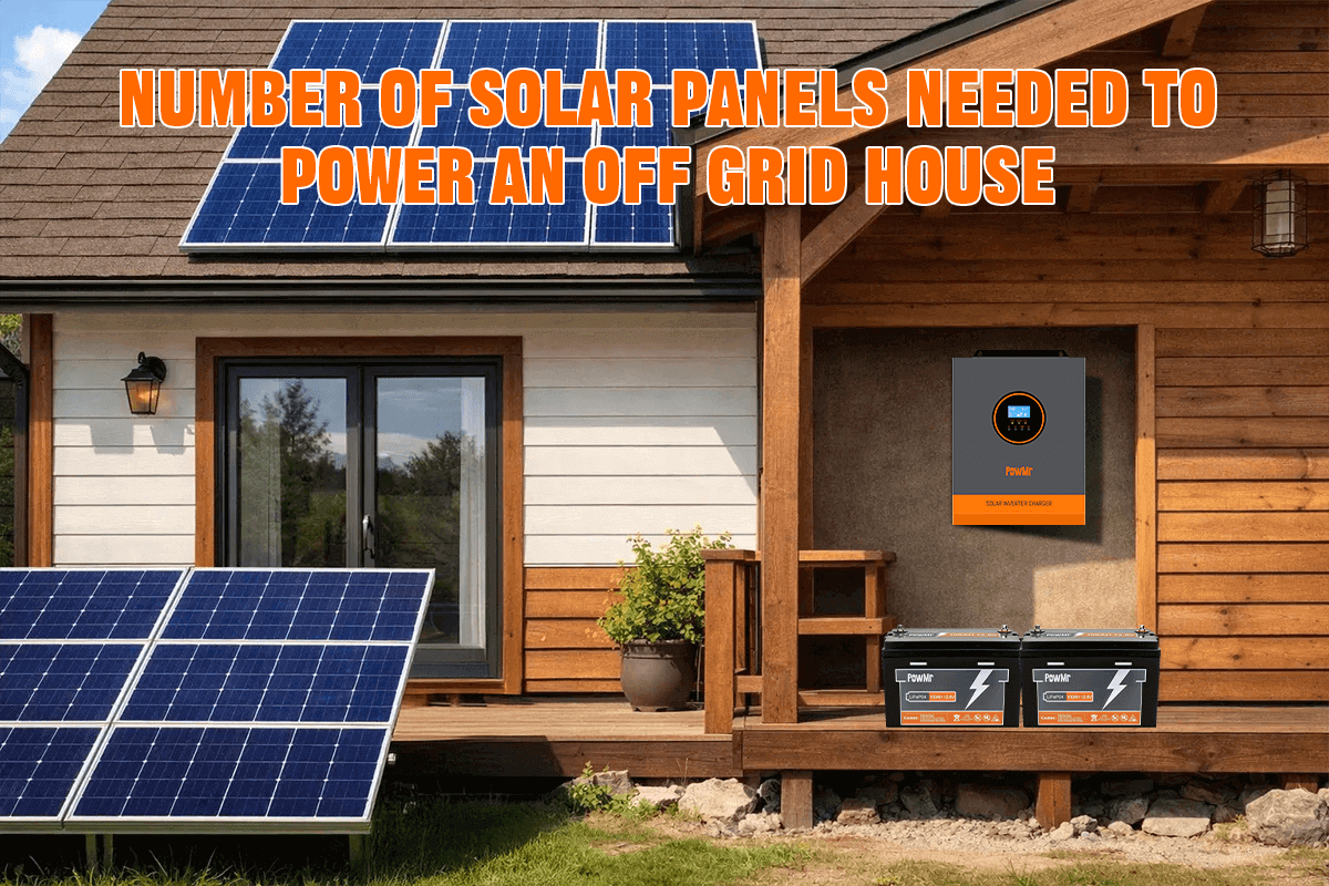 Number of solar panels for off grid house