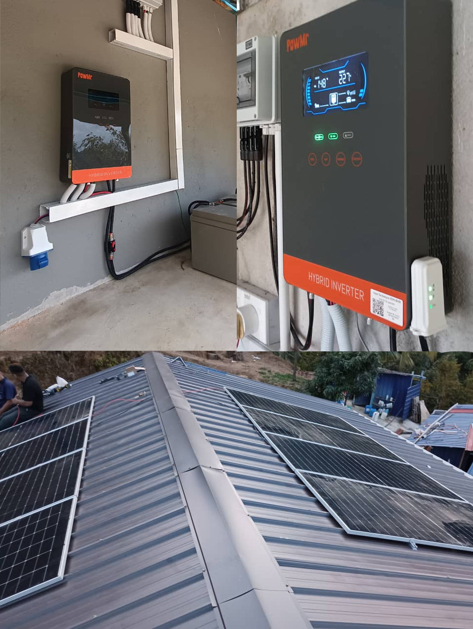 off grid solar system with 6500w energy output