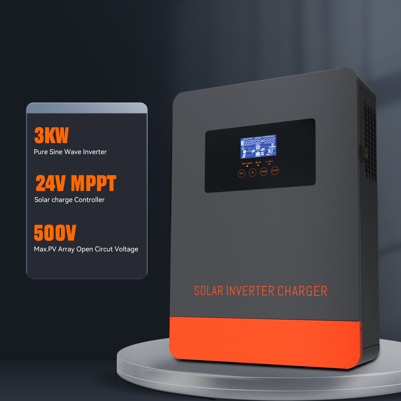 3kw pure sine wave inverter 220vac 24vdc
