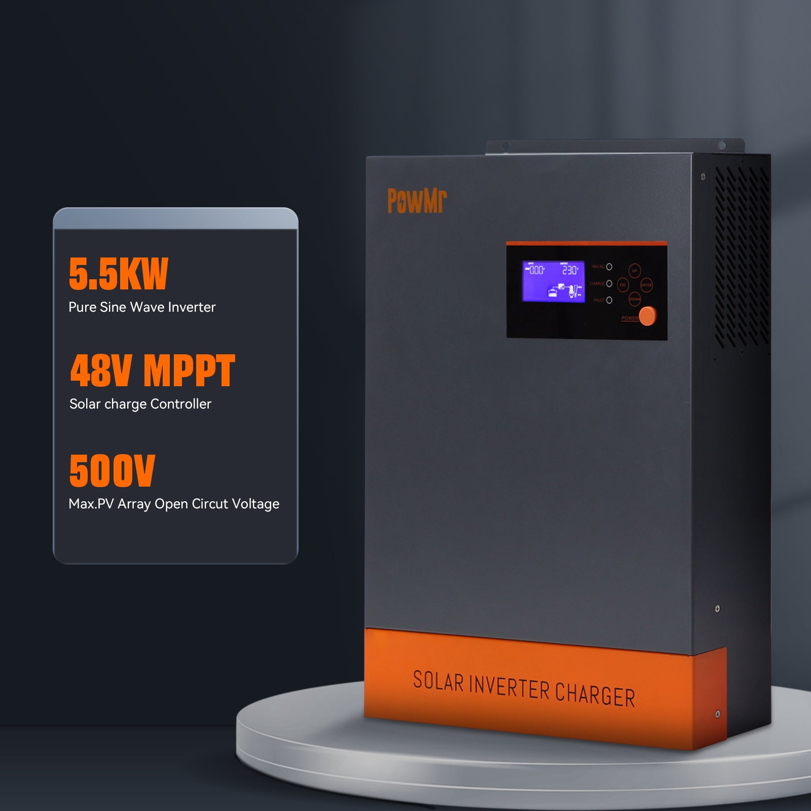 5500w pure sine wave inverter charger 220Vac to 48Vdc/48Vdc to 220Vac