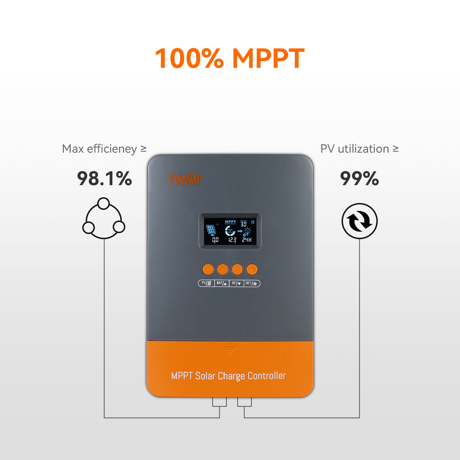 60A MPPT solar charge controller  POW-M60-PRO