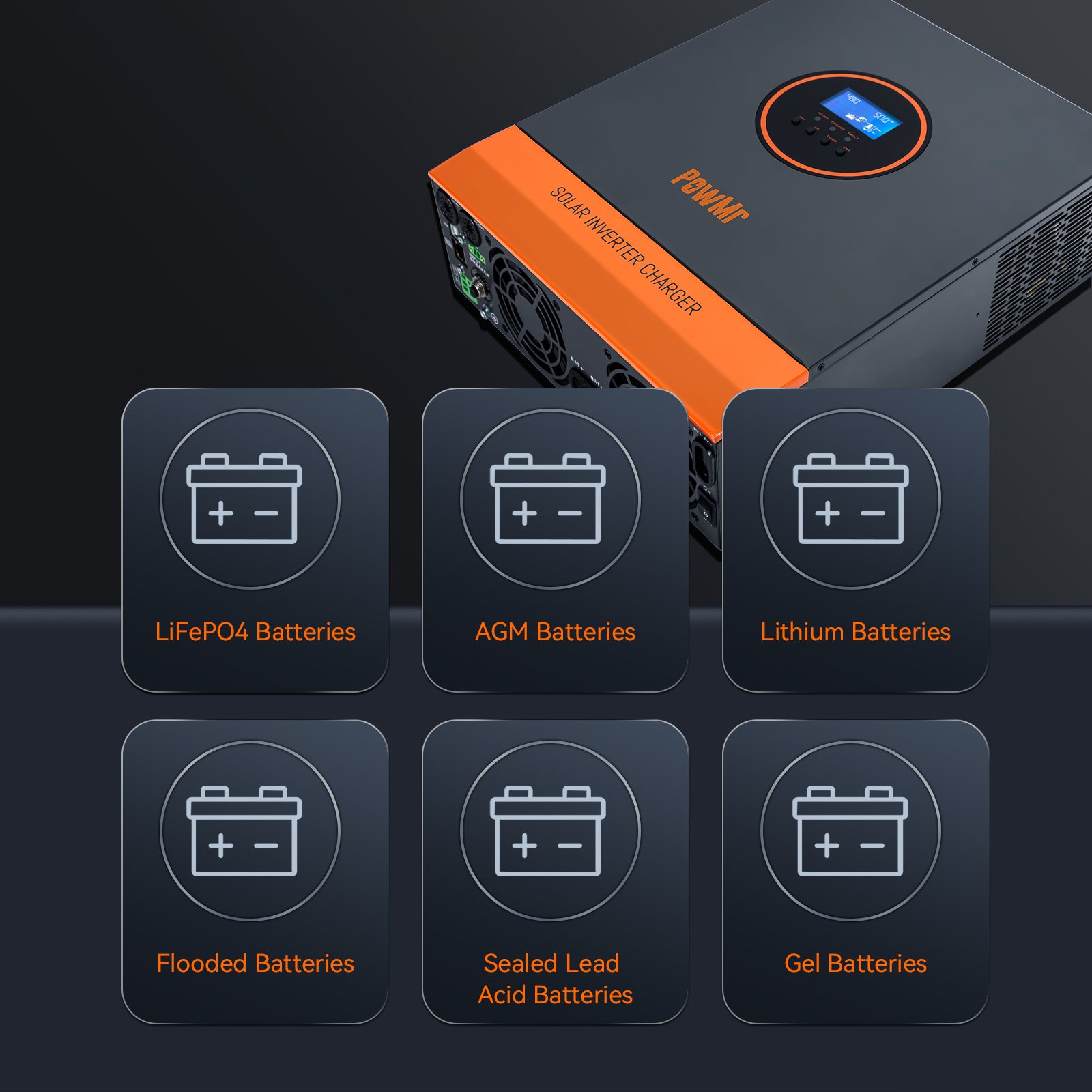 80a mppt solar charge controller for 48v batteries