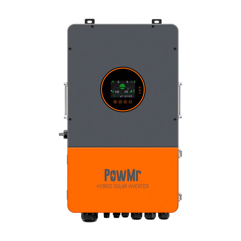 12KW 48Vdc Hybrid Inverter 110V/240V/208Vac Split Phase Supports 6 Units in Parallel