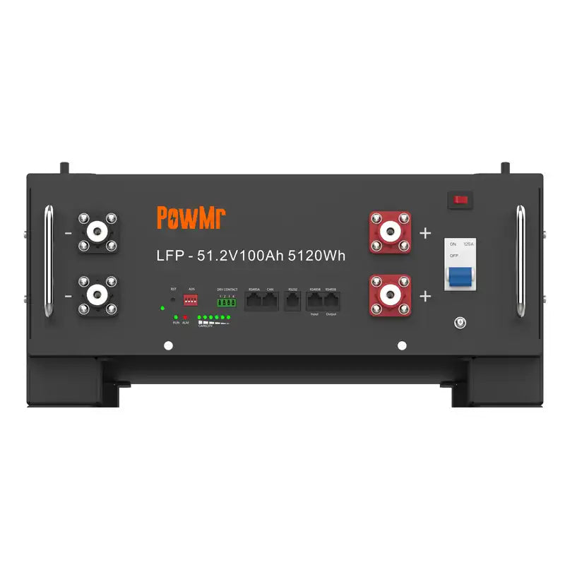 Batería de litio de montaje en rack de 100Ah 51.2V con corriente máxima de carga y descarga de 100A