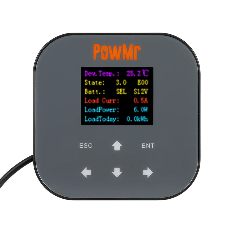 Remote Control Display for POW-M Series Solar Controllers