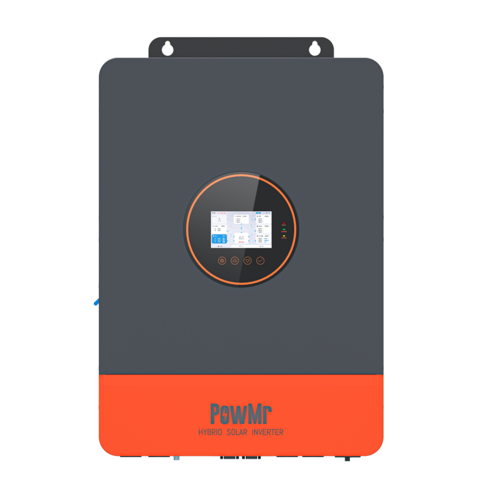 12KW 48V Hybrid Inverter 110/240Vac Split Phase Supports Six Unit Parallel with Integrated Touch Screen