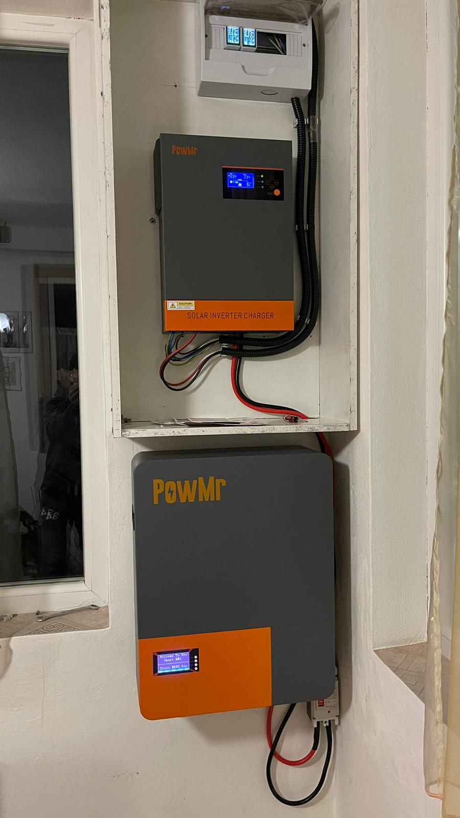 5500w inverter with 4.8kwh lithium battery