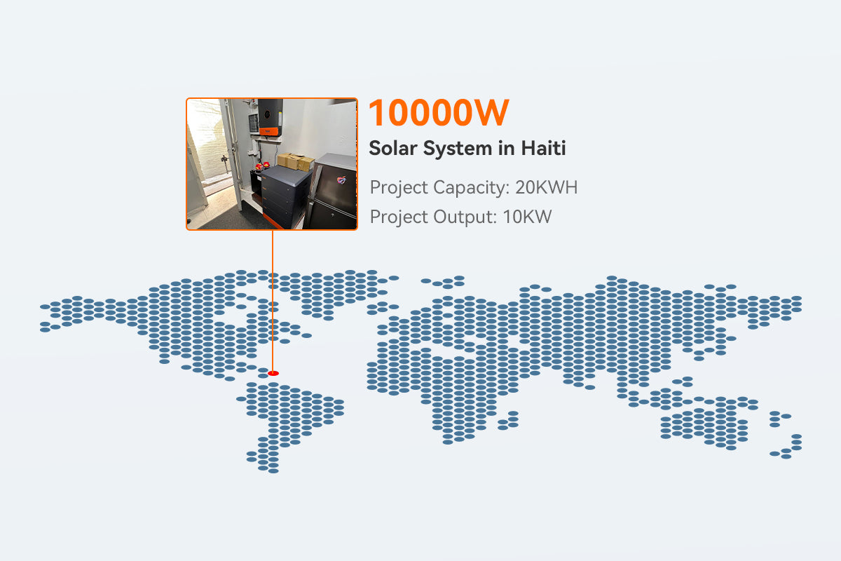 10kw split phase solar system in Haiti