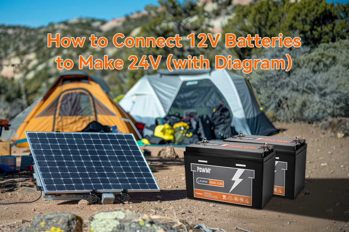 How to connect 12v batteries for 24v