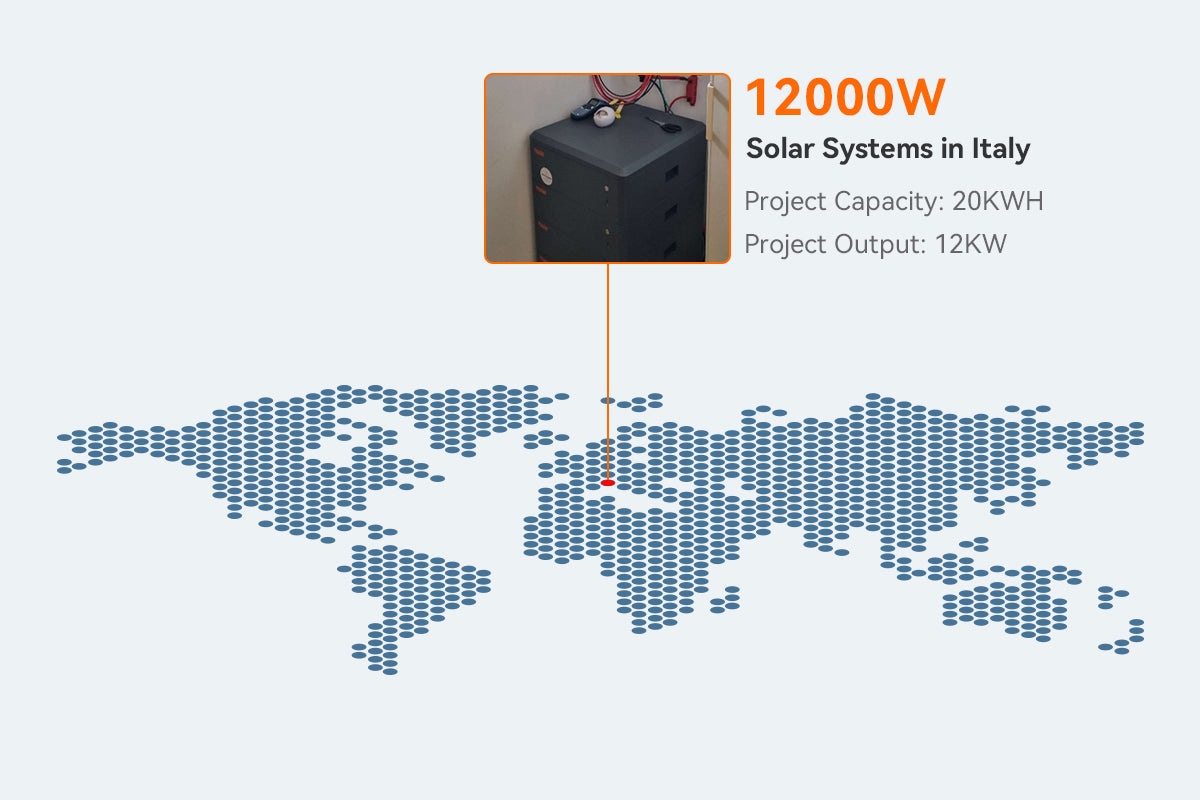 12kw 20kwh solar energy system in Italy