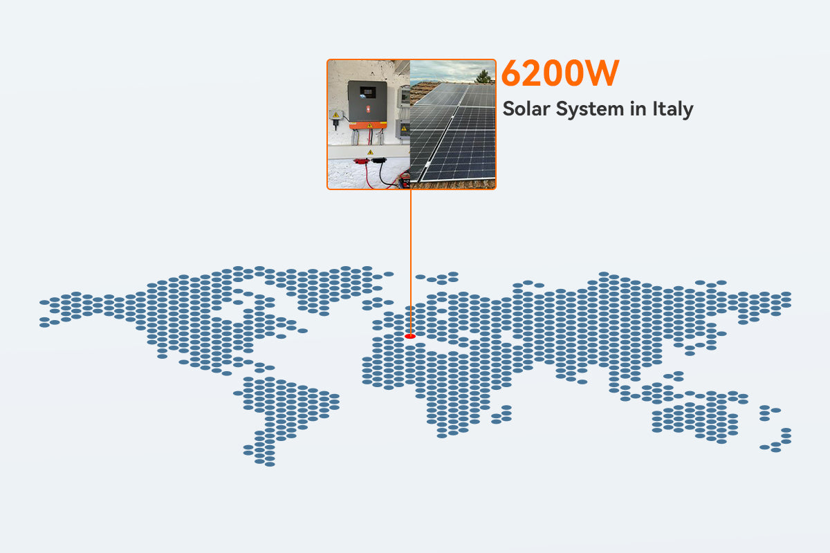 6.2kw solar power system in Italy