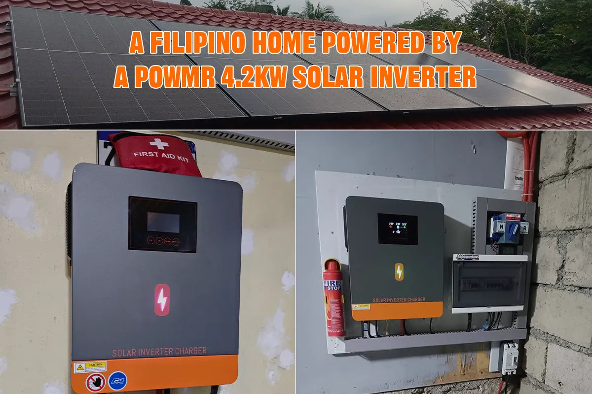 A Filipino Home Powered by a PowMr 4.2KW Solar Inverter