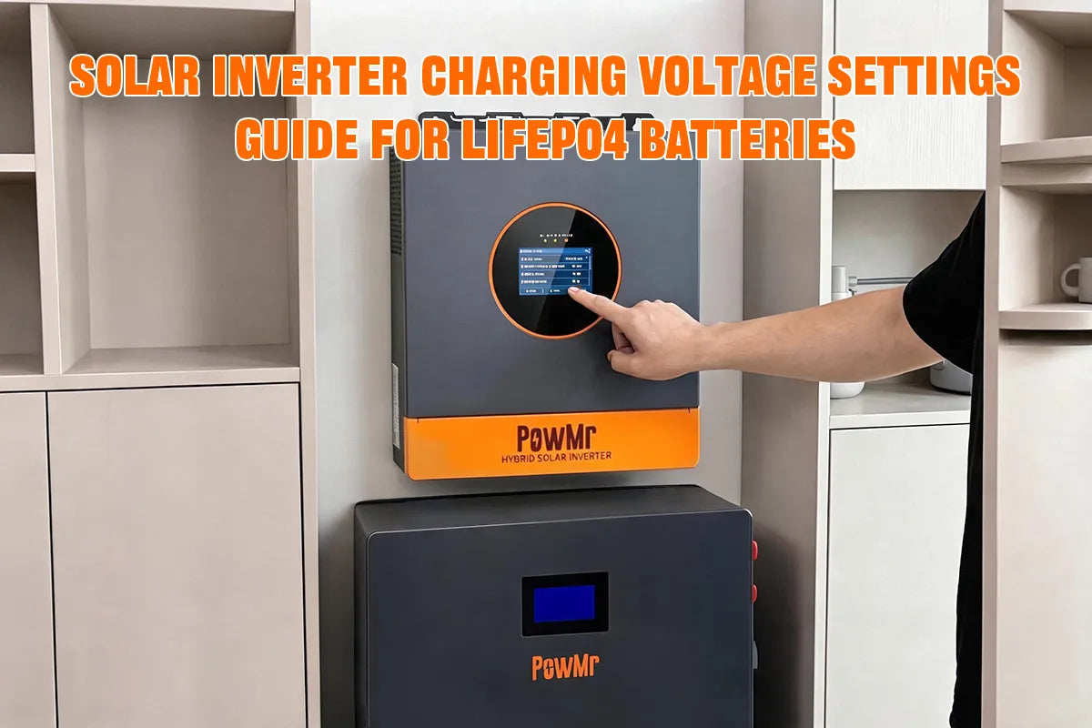Solar Inverter Charging Voltage Settings Guide for LiFePO4 Batteries