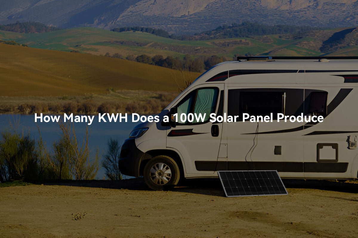 how many power does a 100watt solar panel produce
