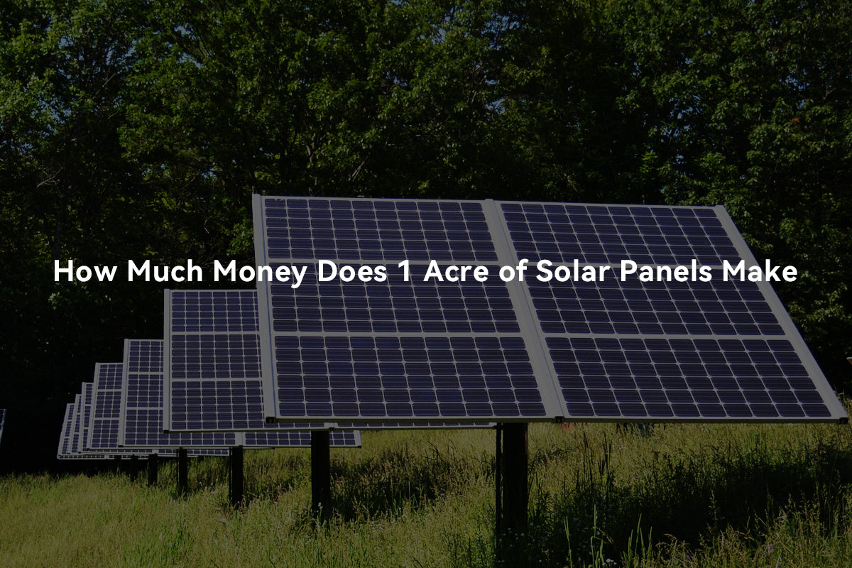 how much money does 1 acre of solar panels make