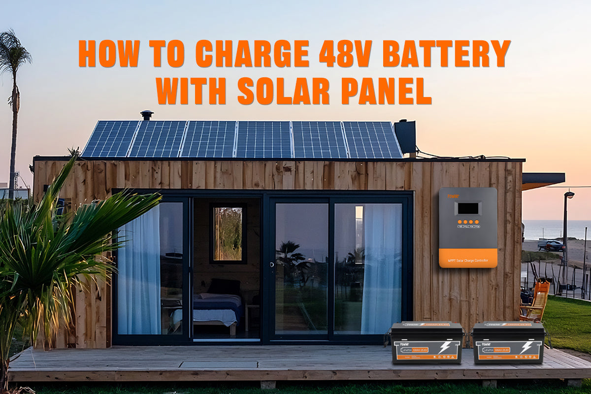 how to charge 48v battery with solar panel