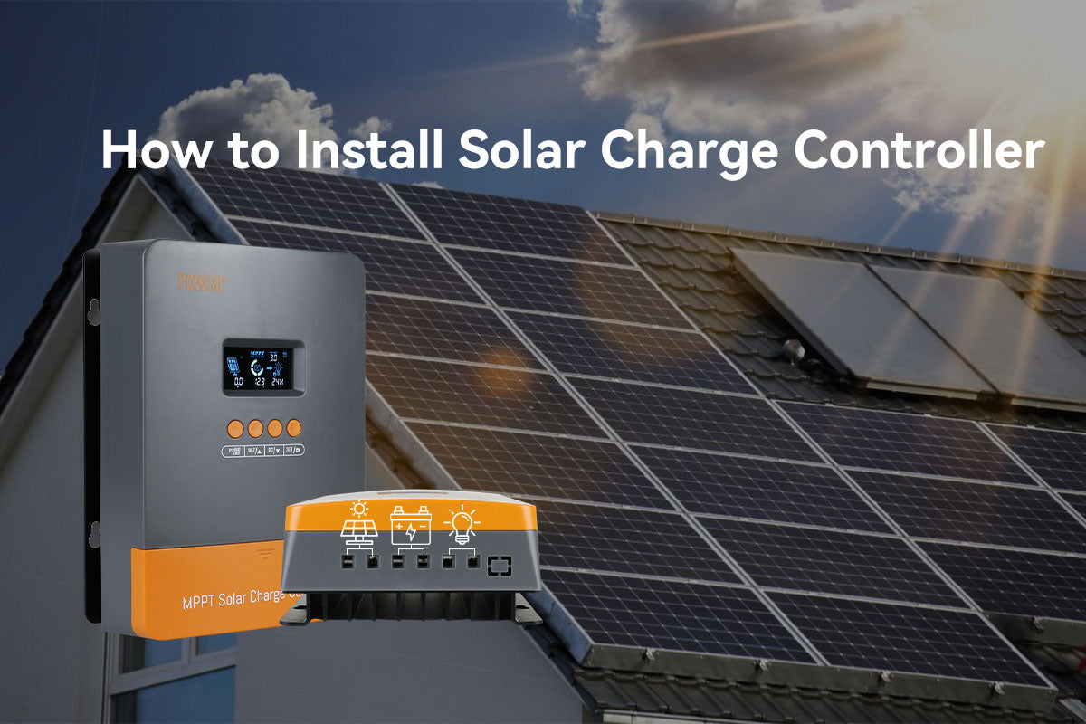 how to install solar charge controller