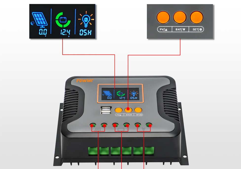 how to reset PWM solar charge controller