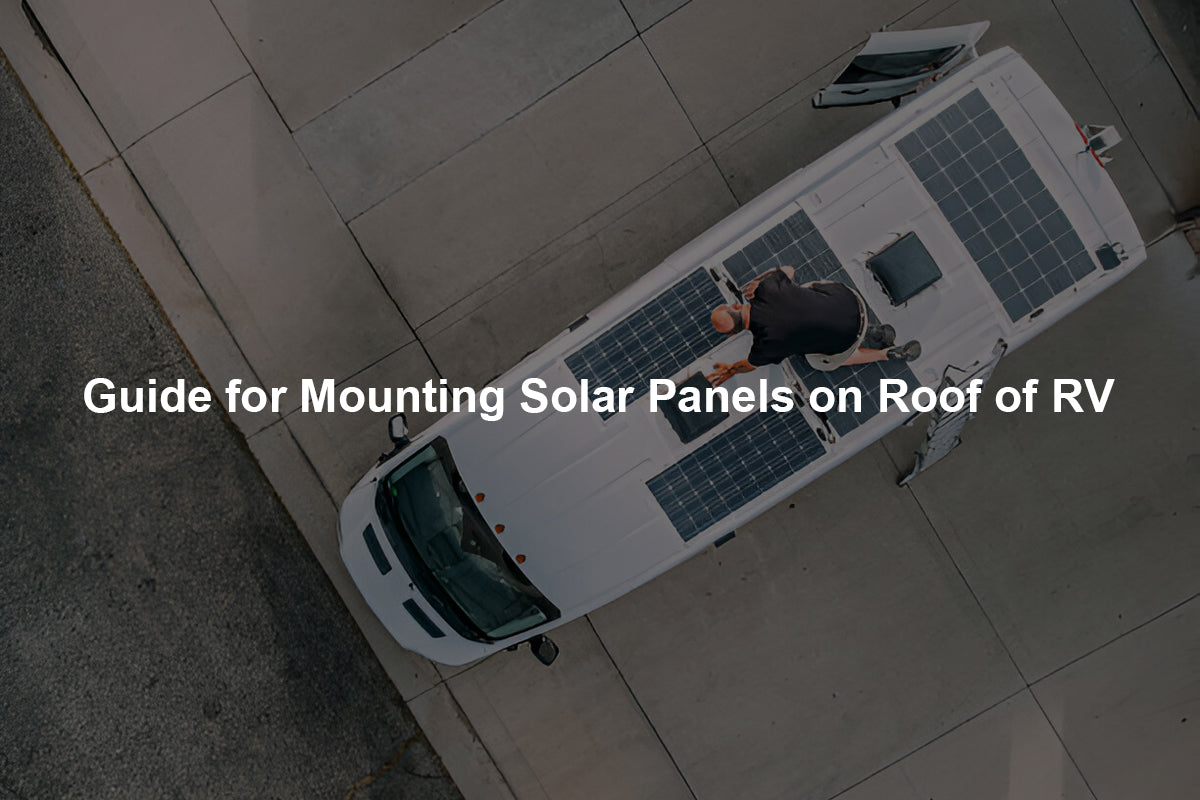 mounting solar panels on roof of rv