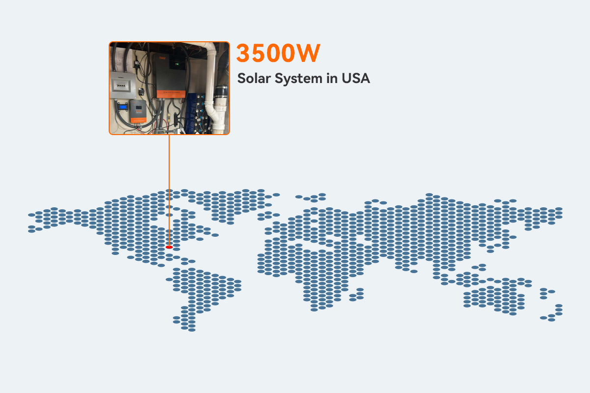 3500w solar power system for off grid home