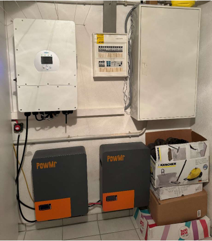 10kw inverter with 4.8kwh battery in Germany