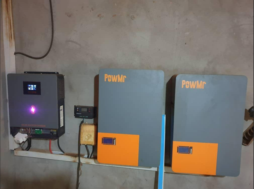 10.2kw inverter with two batteries in parallel