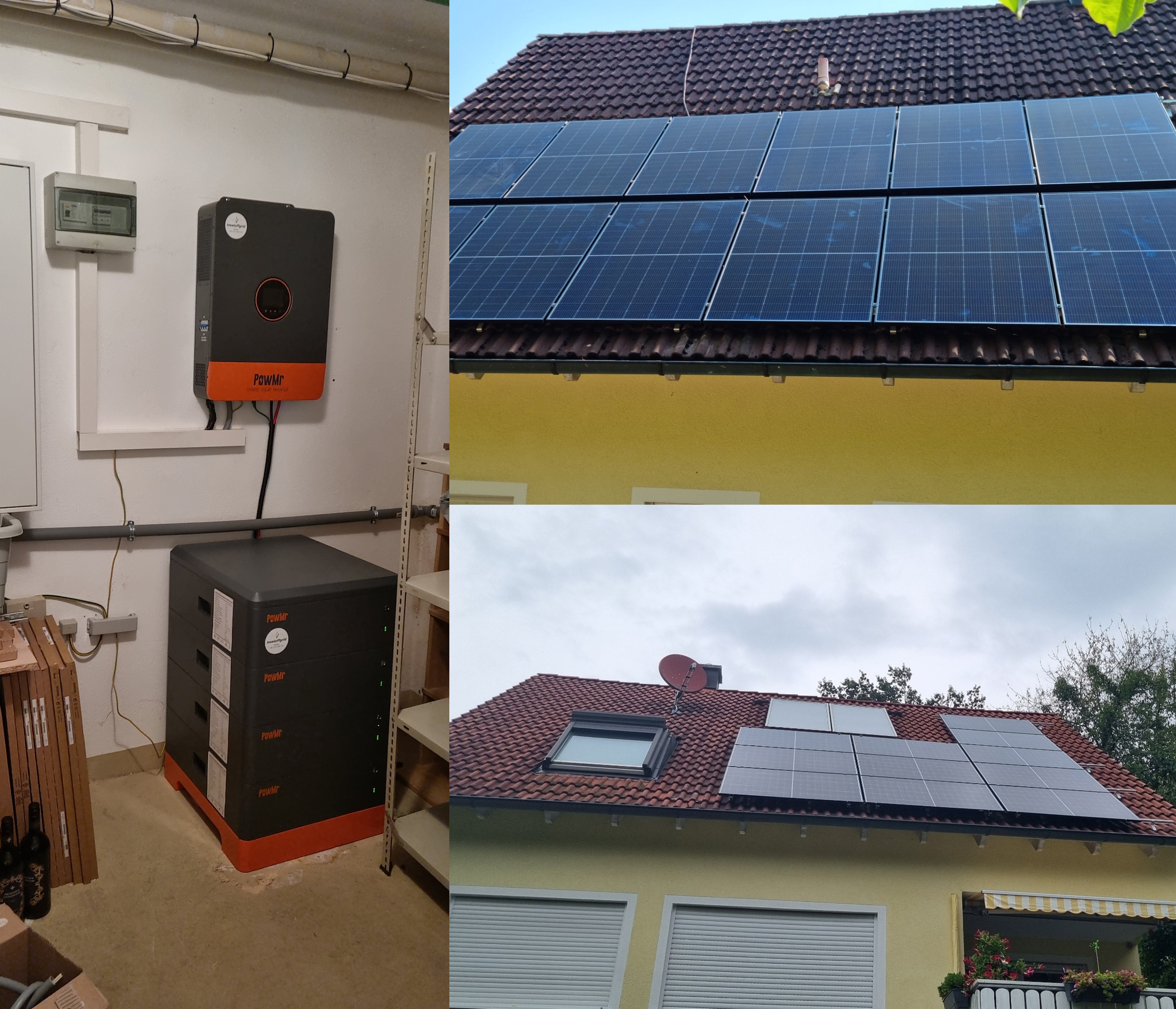 12kw three phase system with battery backup