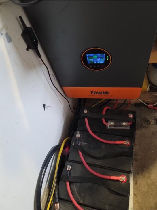 10kw split phase inverter with batteyr backup built by Tony White