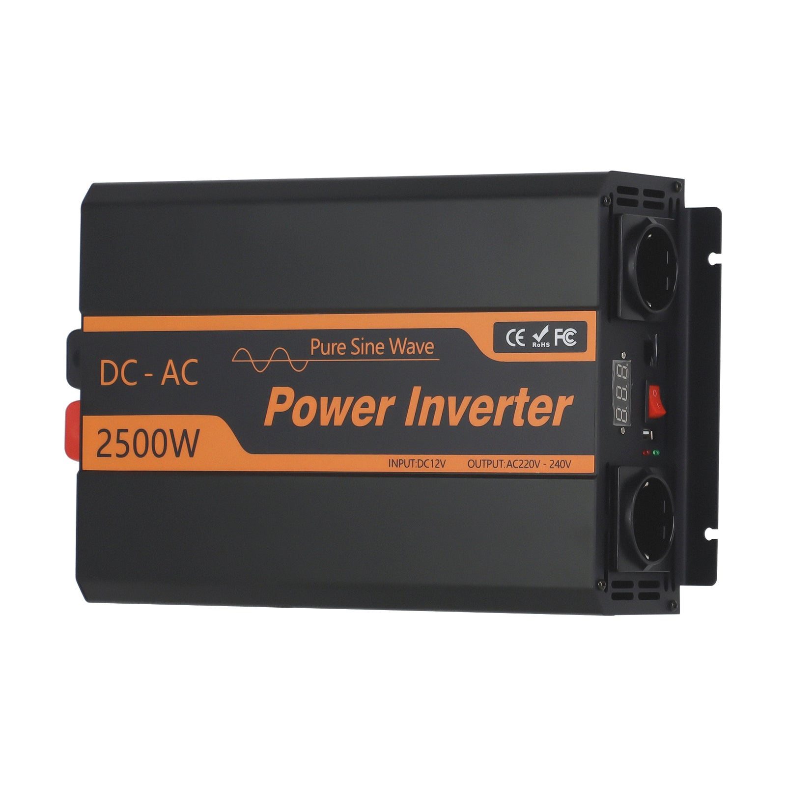 Inversor de corriente de 2500 W CC 12 V CA 220 V UE