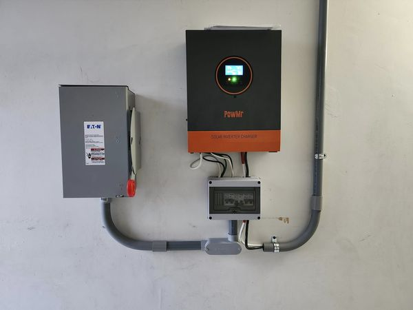 using 5kw solar inverter as UPS