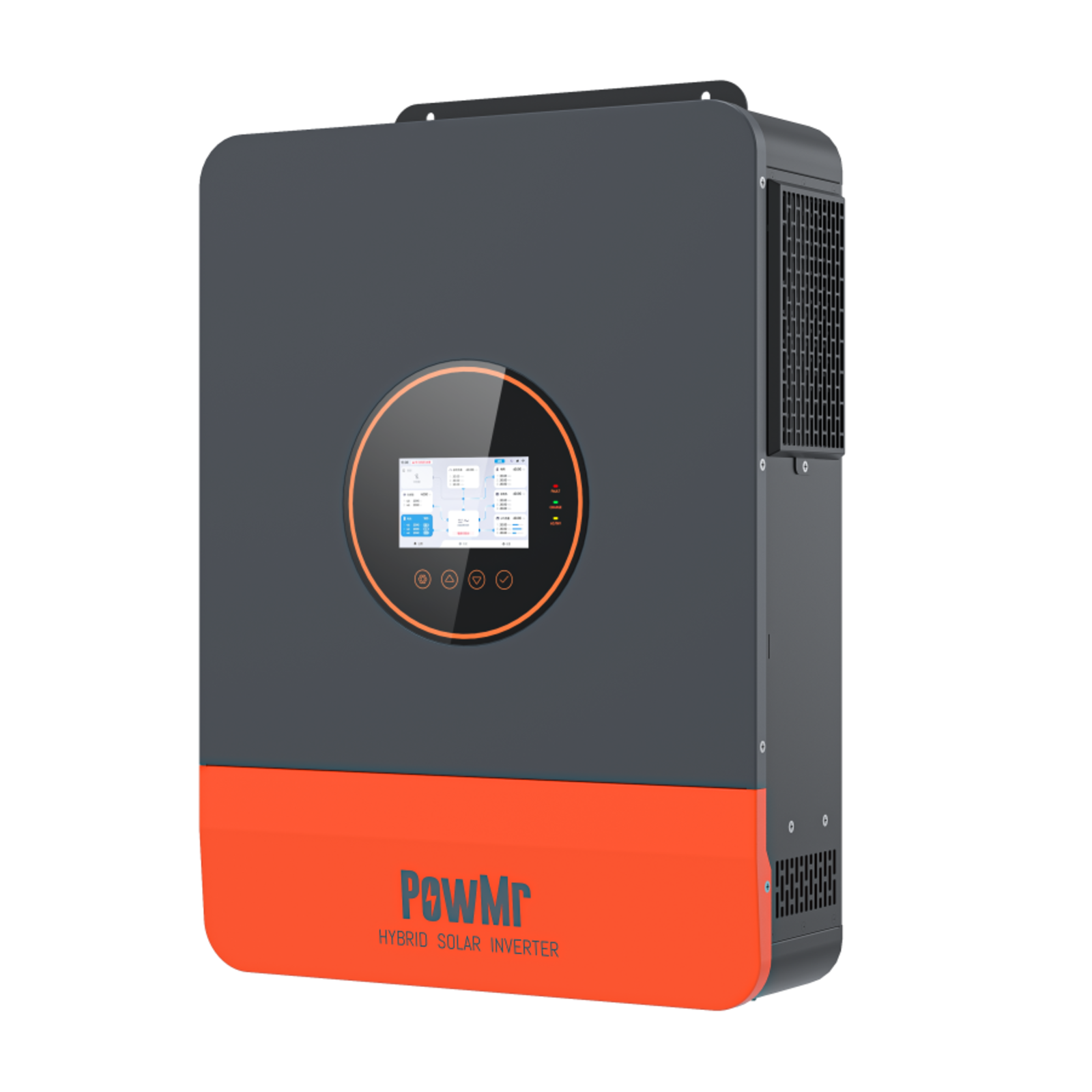 12KW 48V Hybrid Inverter 110/240Vac Split Phase Supports Six Unit Parallel with Integrated Touch Screen