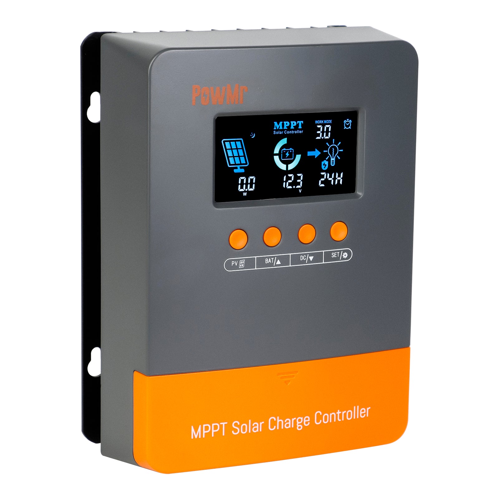 PowMr MPPT Charge Controller 60 amp 48V 36V 24V 12V Auto - Max 160VDC Input  LCD Backlight Solar Charge Controller for Vented Sealed Gel NiCd Lithium