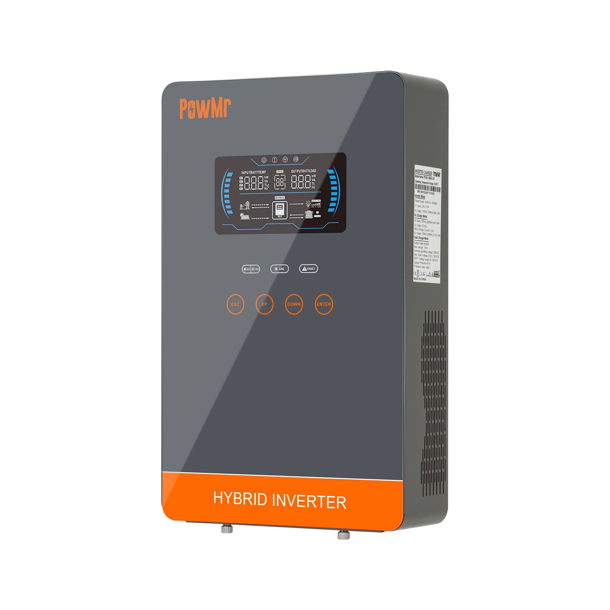 Inversor Cargador Todo en Uno 4000W 110Vac 24Vdc