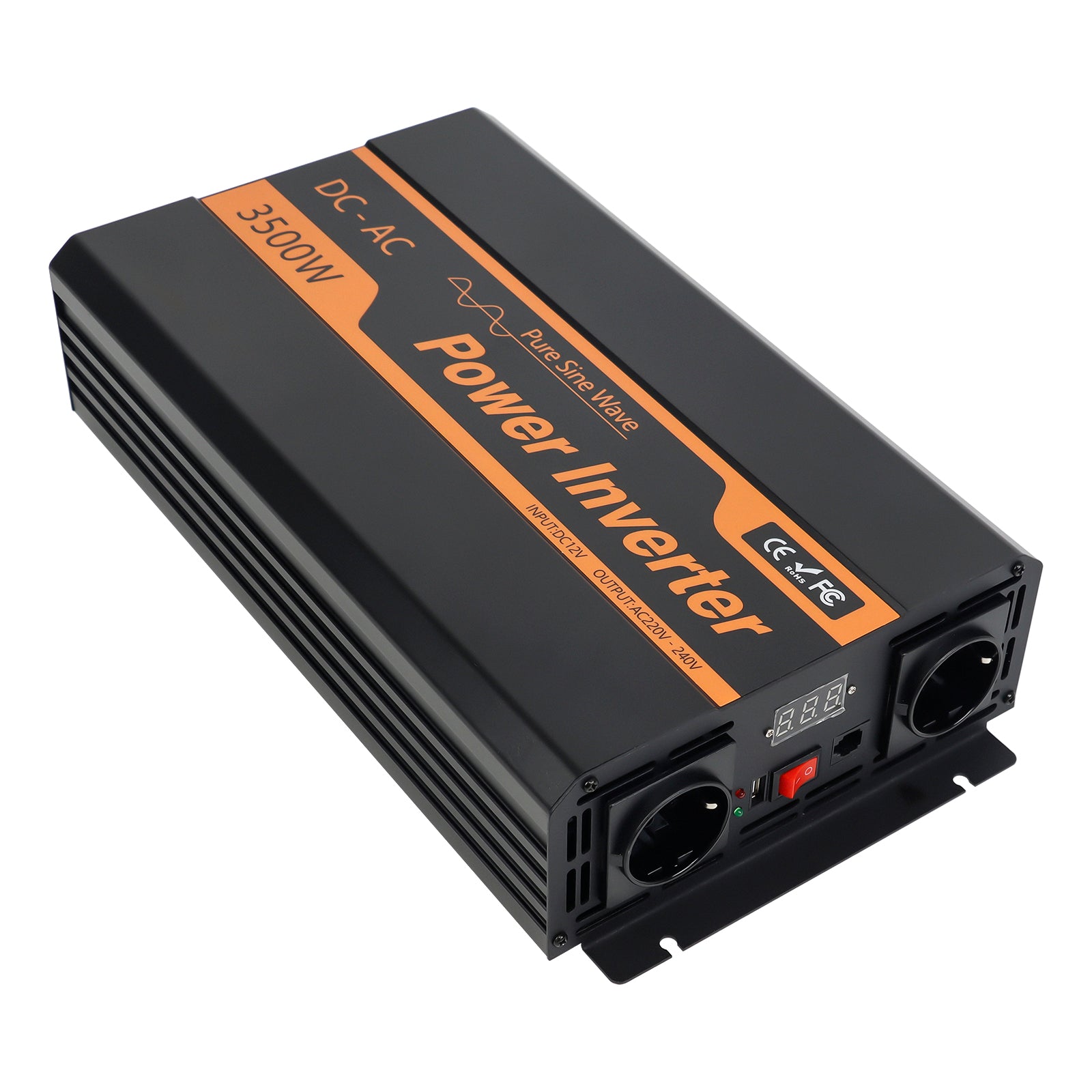 Inversor de corriente de 3500 W CC 12 V CA 220 V UE