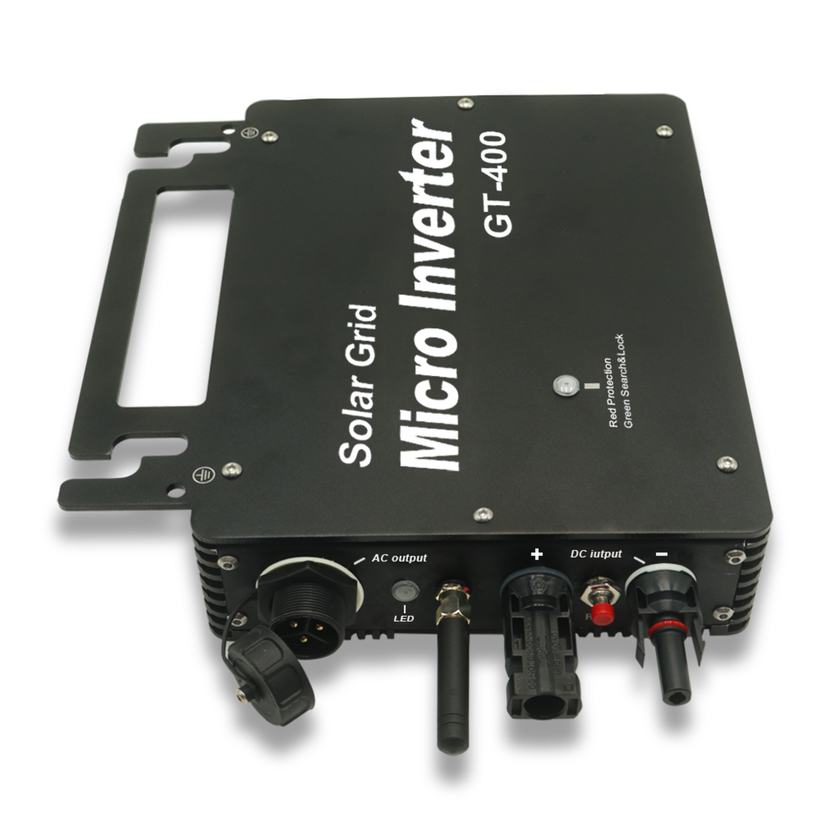 DEWIN Mikro-Wechselrichter,MPPT-Solar-Grid-Tie-Wechselrichter ,Photovoltaik-Stromversorgungssystem-Wechselrichter mit  WiFi-Kommunikations-APP-Überwachung (400 W)