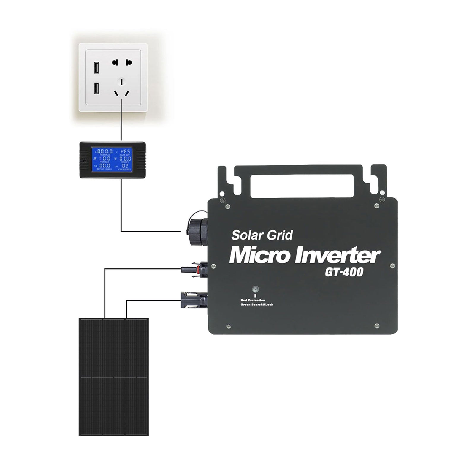 Micro Inverter Wechselrichter Photovoltaik 350W 1 Panel, € 75