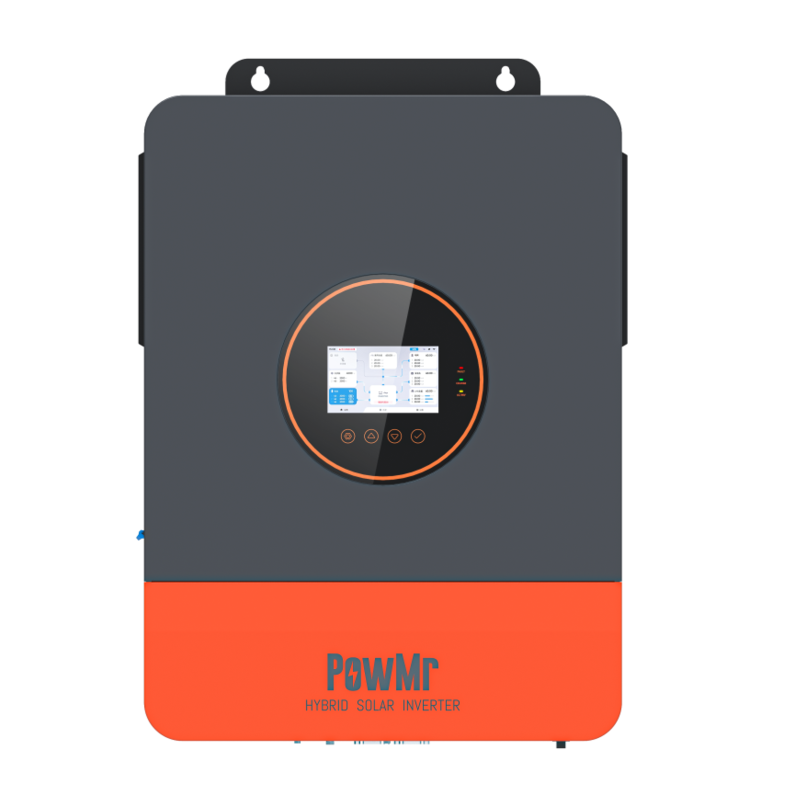 6.5KW 48V Hybrid Inverter 110 240Vac Split Phase Supports Six Unit Parallel with Integrated Touch Screen