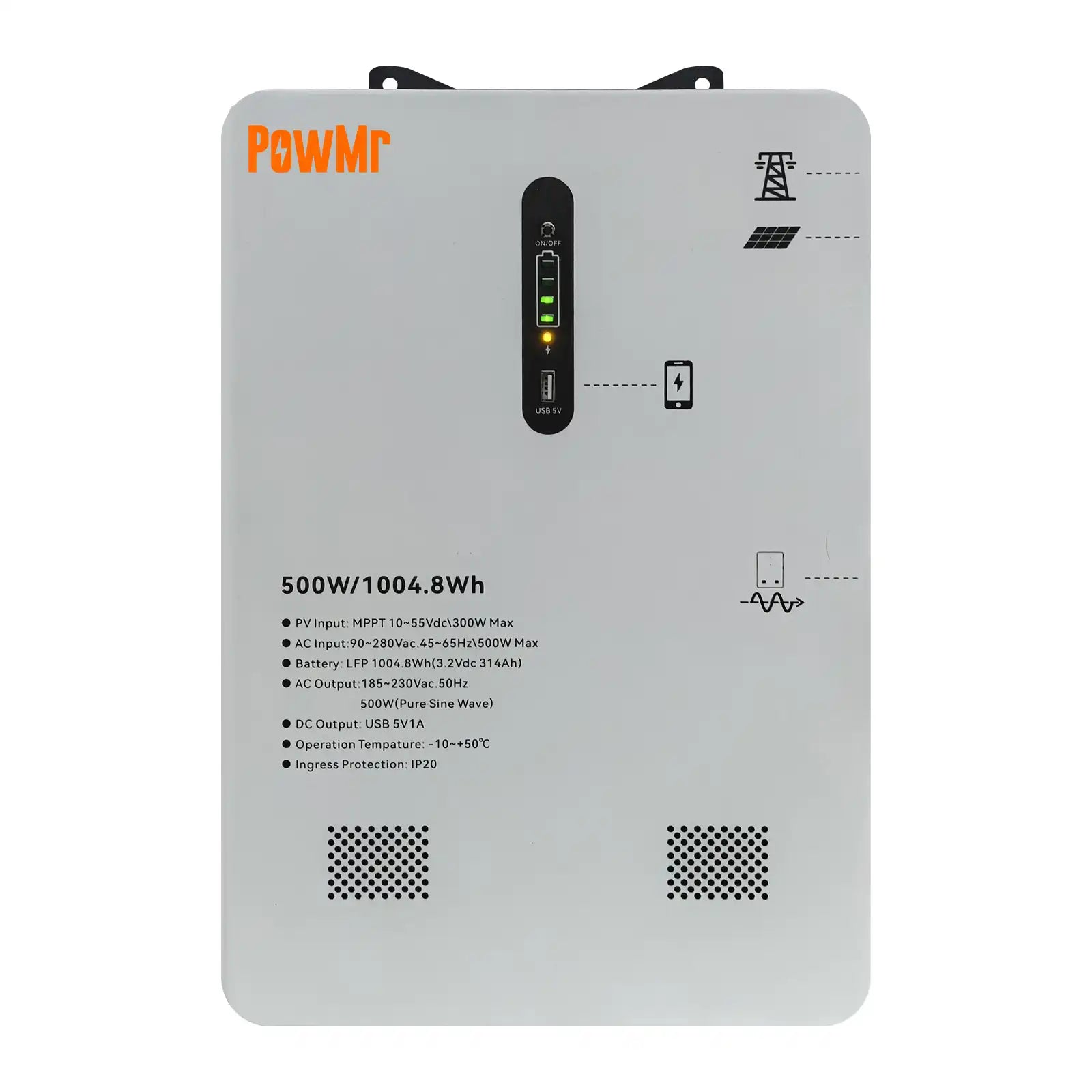 500W 220V 1KWH All-in-One tragbares Energiespeichersystem