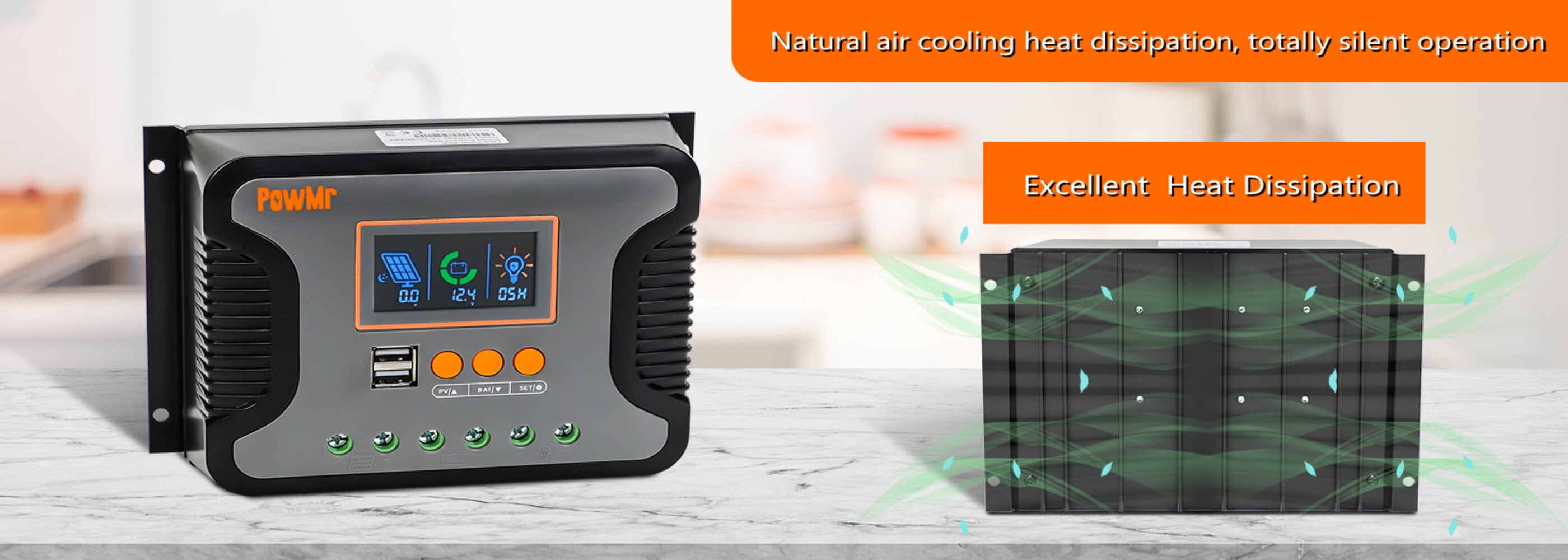 60A 12V/24V/36V/48V PWM Solar Charge Controller – PowMr