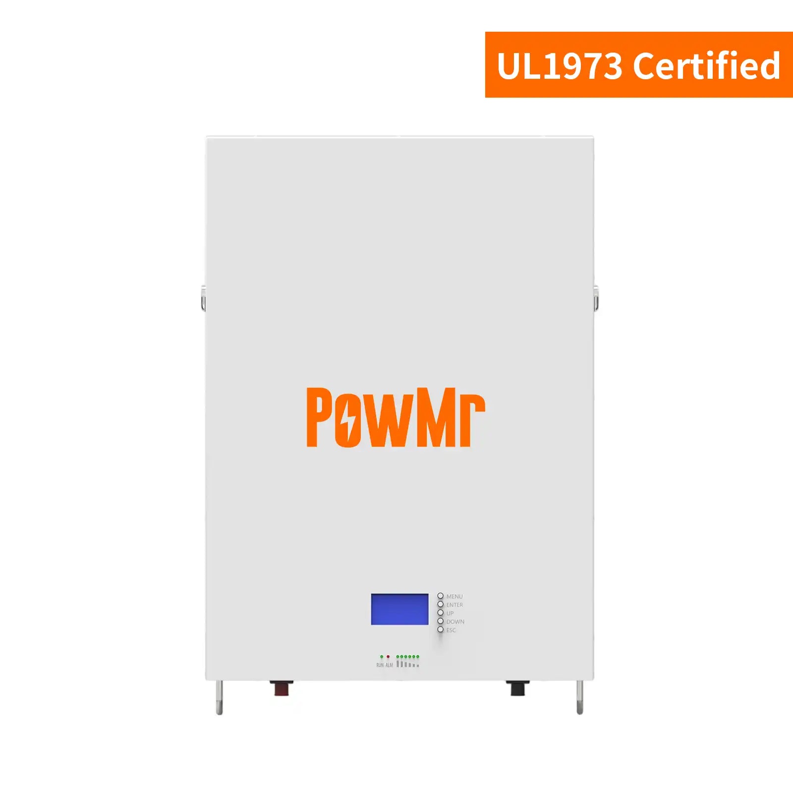Batería de litio de 200Ah 48V para montaje en pared con corriente máxima de carga y descarga de 100A, certificada UL1973