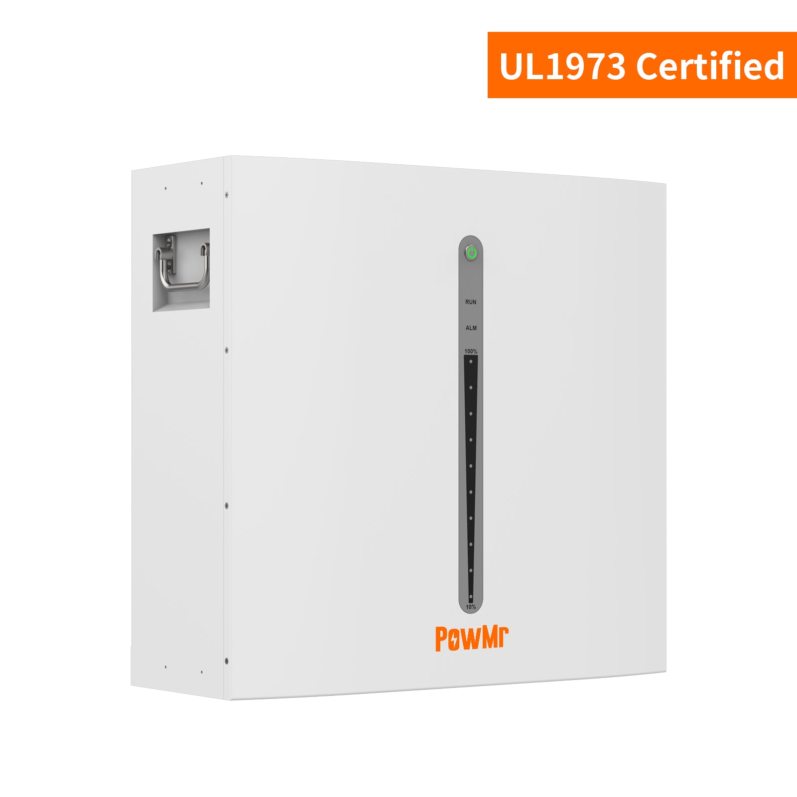 200Ah 51,2V Wandmontierte IP65 Lithiumbatterie mit 100A maximalem Lade- und Entladestrom, UL1973 zertifiziert
