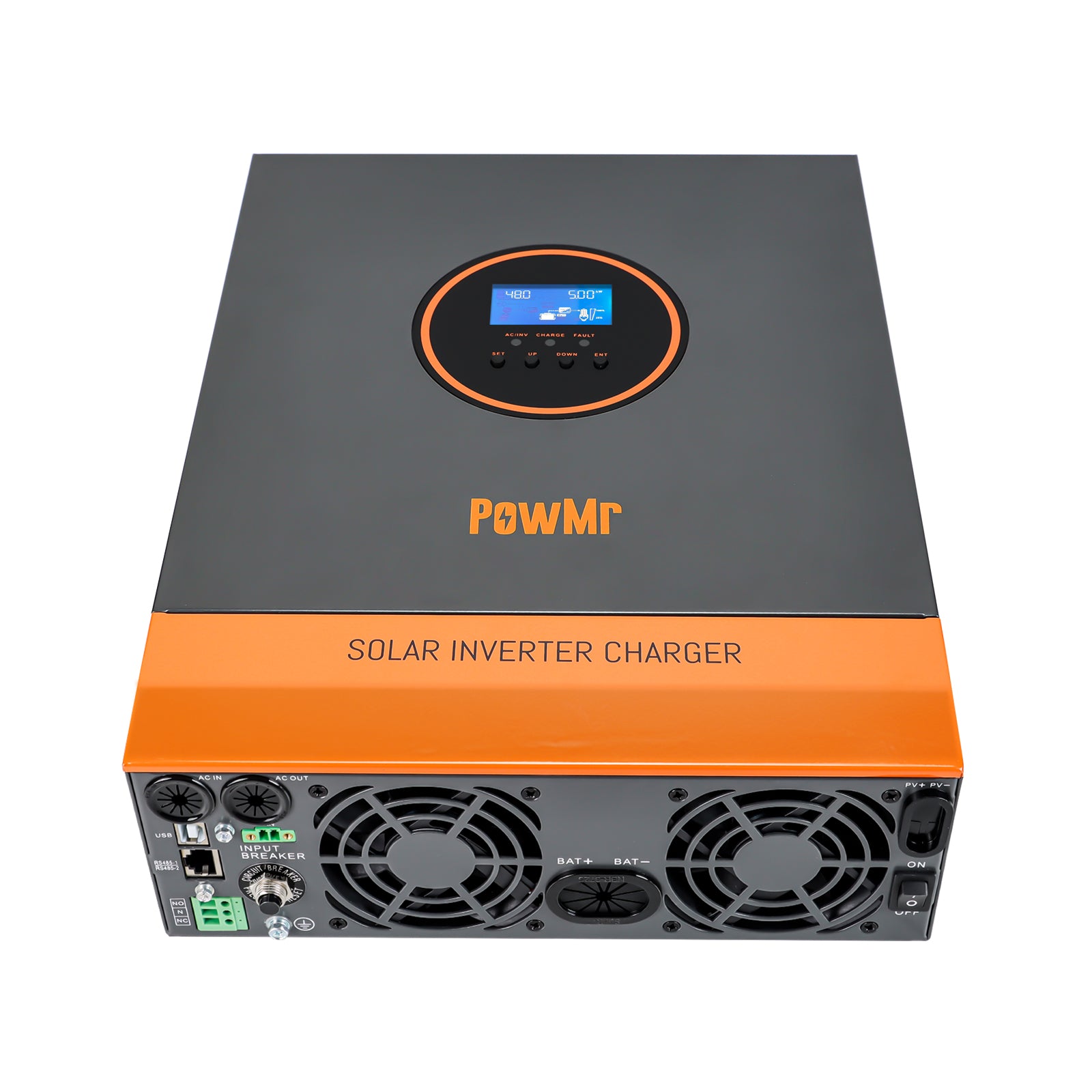 5000 Watt Solar Inverter Pure Sine Wave 48V 110V, Off-Grid 5KW Power  Inverter Built in 80A MPPT Controller, 40A AC Charger, Max.PV Input 500V,  Support