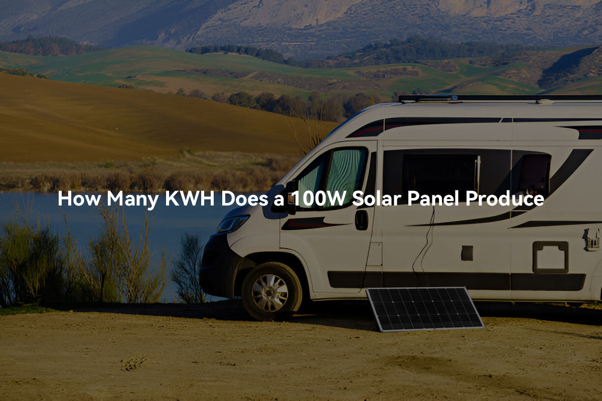 how many kwh can 100watt solar panel produce