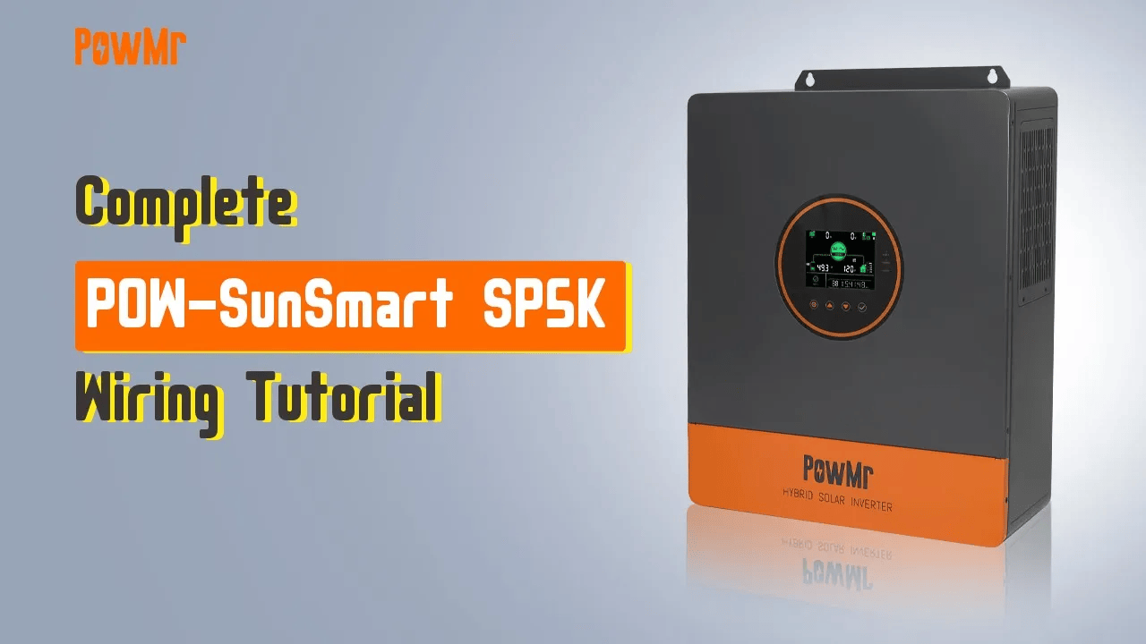 how to install sp5k solar inverter